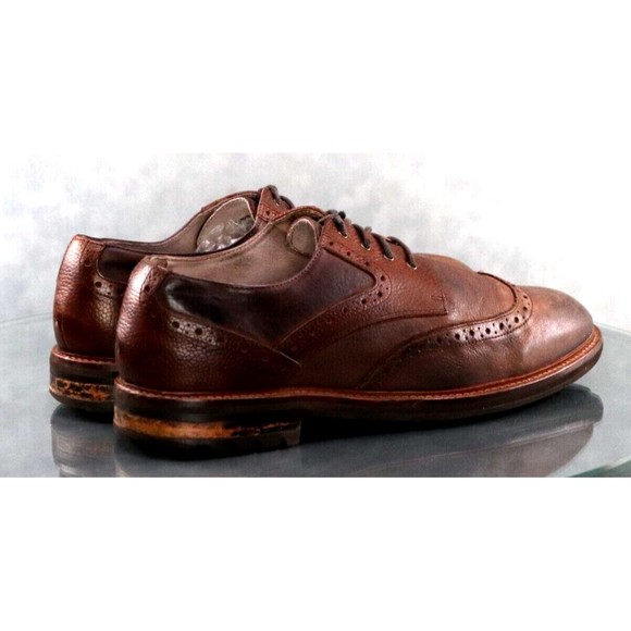 Banana Republic Men\'s Wingtip Brogue Dress Shoes Size 9 Leather Brown main image 4